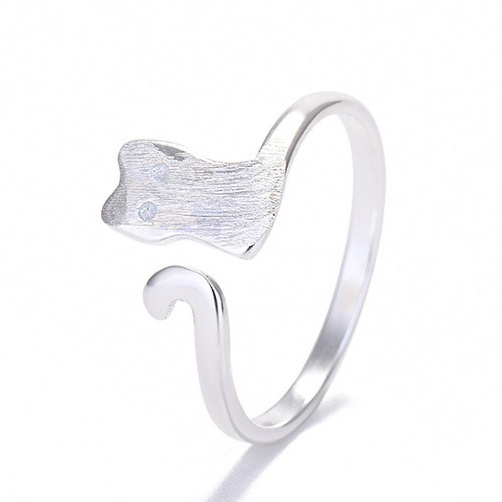 Nhẫn Hở Hình Mèo Dễ Thương Thời Trang Cho Nữ