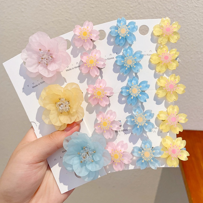 Bộ 5 Kẹp Tóc Hình Hoa Anh Đào Dễ Thương Cho Nữ