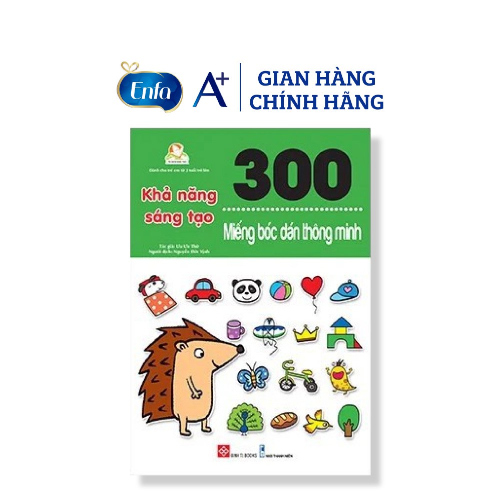 [MKB Gift] Quà Tặng Độc Quyền Enfa - Sách 300 Miếng Bóc Dán Thông Minh 