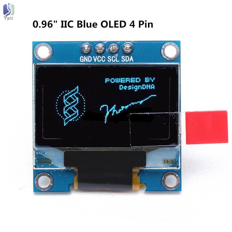 Yy 0.96inch I2C IIC Serial 128x64 Blue OLED LCD LED Display Module for Arduino @VN