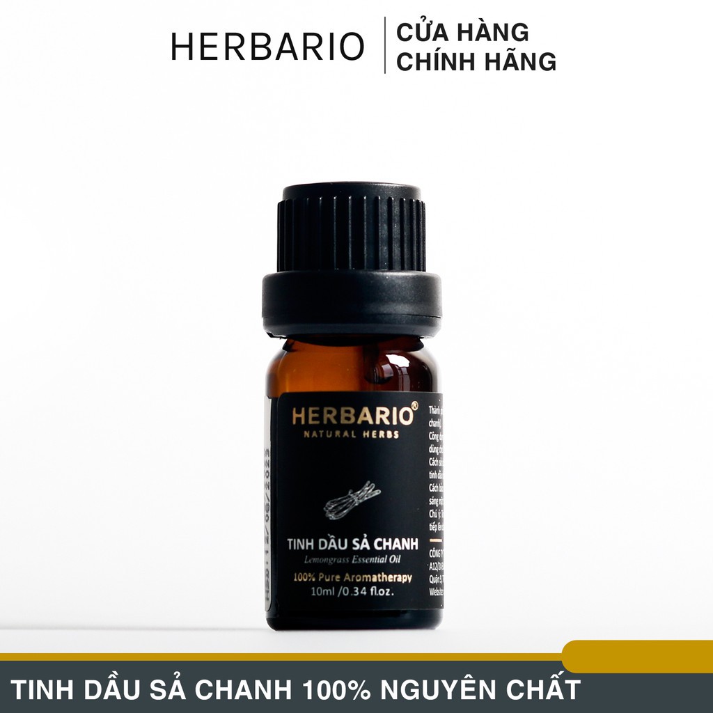 Tinh dầu sả chanh nguyên chất herbario 10ml