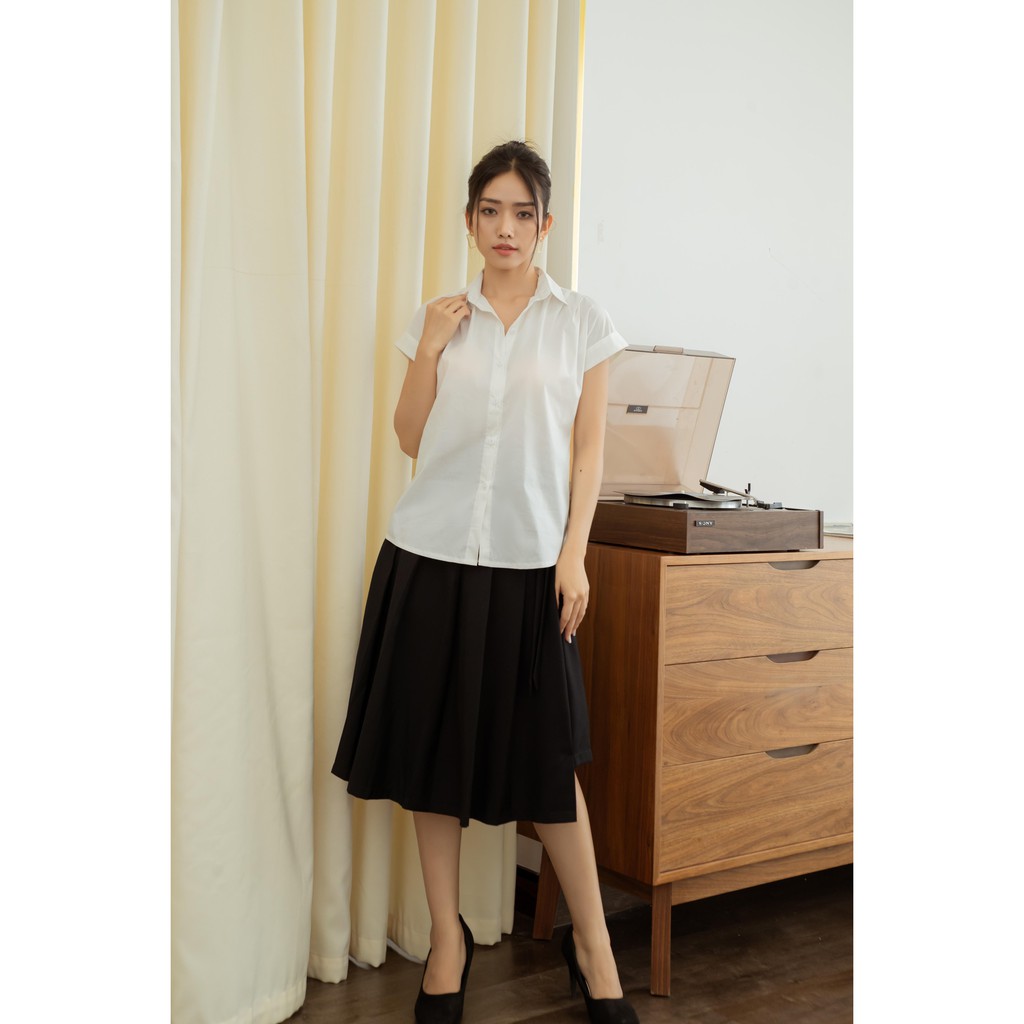 MINX - Áo Shoulder Pleated Shirt