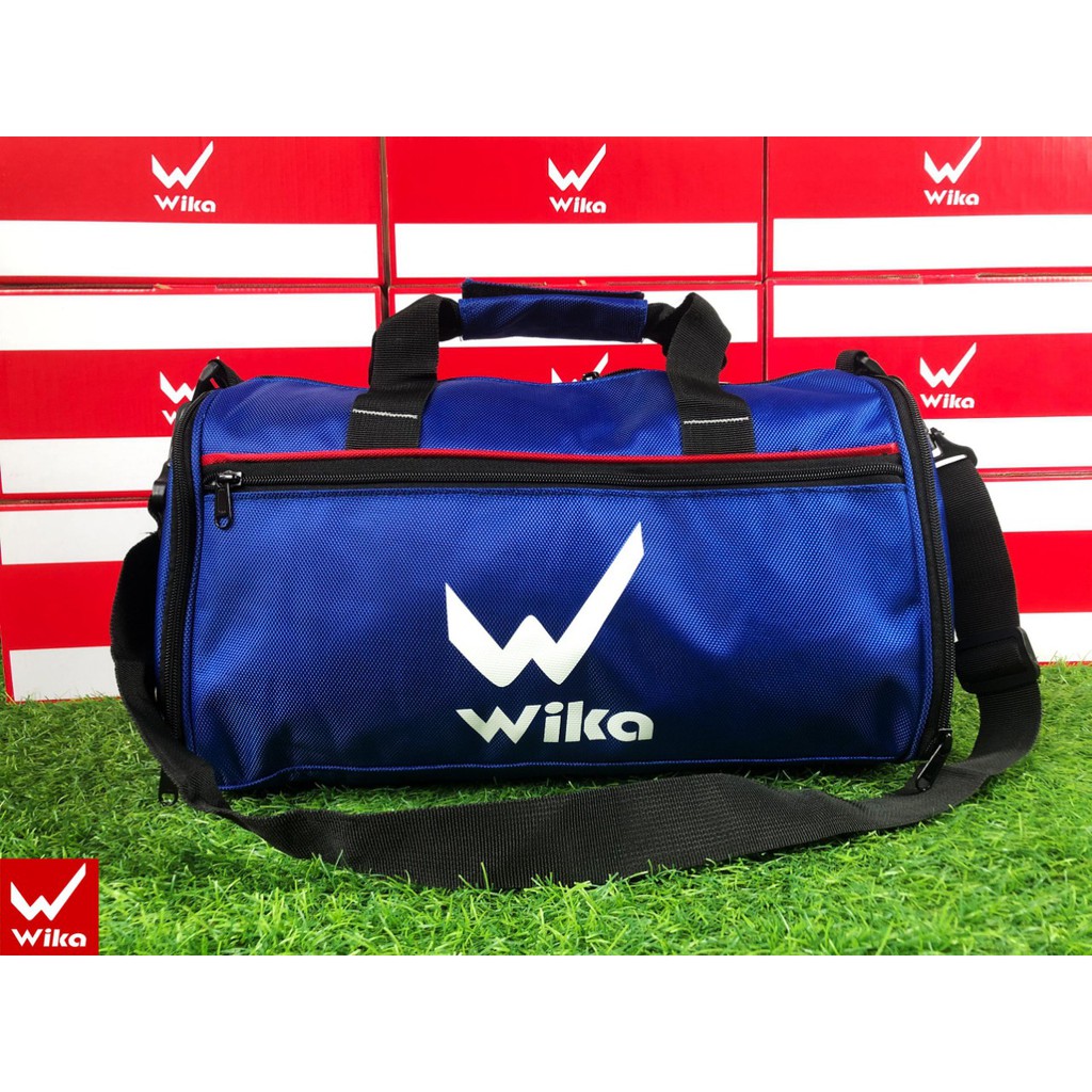 Túi trống tròn 2 ngăn đựng bóng và giày wika