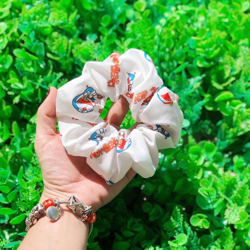 [Mã FAMINI1505 giảm 10K đơn 20K] Buộc tóc SCRUNCHIES hoạ tiết hoạt hình DOREMON