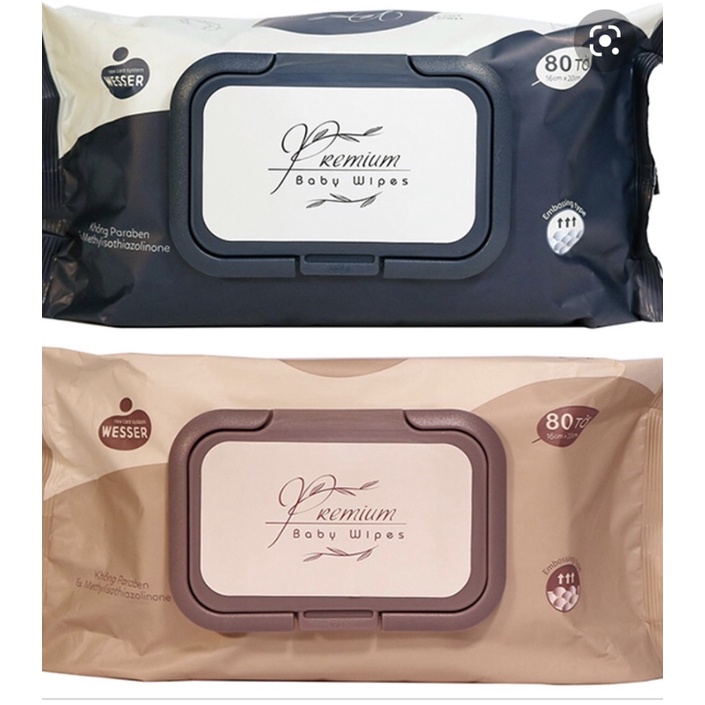 [CHÍNH HÃNG] Thùng 20 gói khăn ướt Wesser 80 tờ