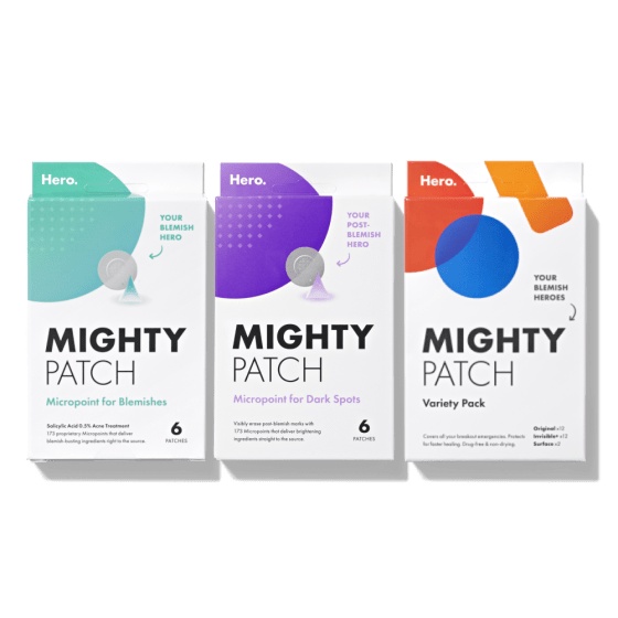 Miếng dán mụn Hydrocolloid Hero Cosmestics Mighty Patch dùng Microneedle