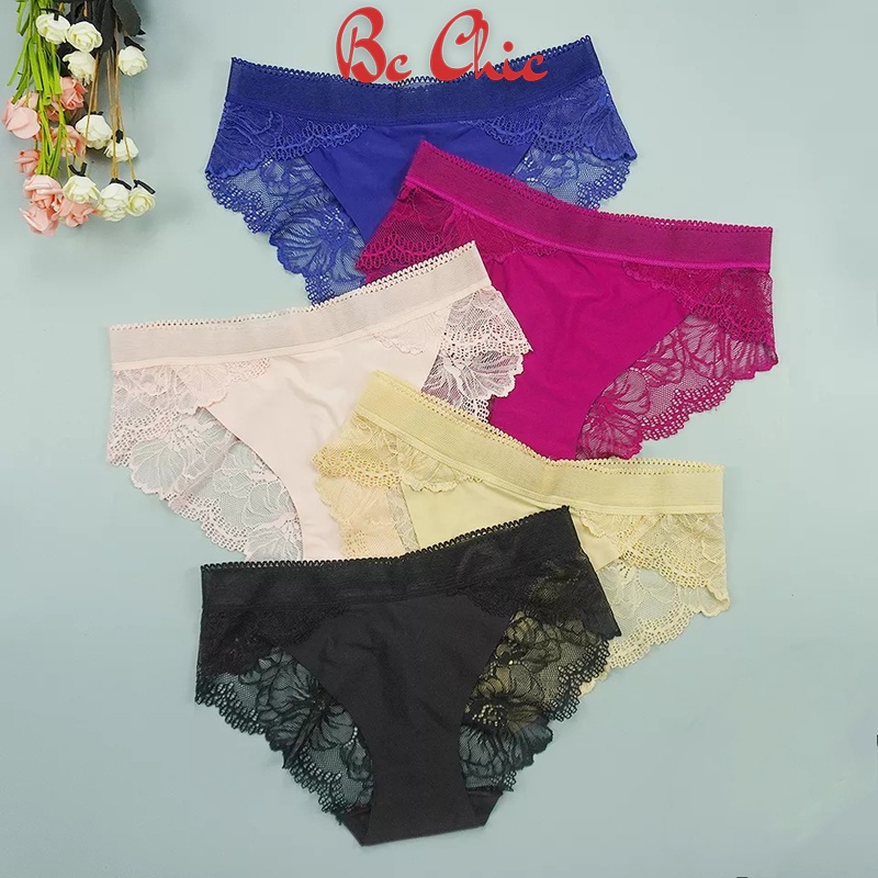 Quần Lót Su Hoa Pha Ren Thái 8423 Bc_Chic Lingerie