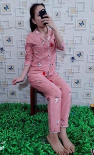 Bộ pijama nữ chất lụa mềm
