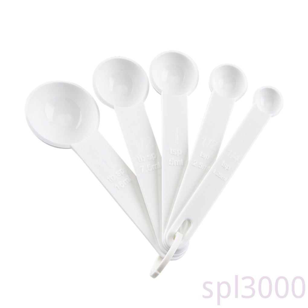 Set 5 Muỗng Đo Lường Bằng Nhựa Dùng Để Nấu Ăn Tiện Dụng
