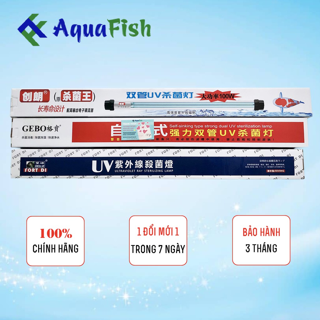 Đèn Diệt Tảo Cho Hồ Cá Koi UV 100w Fort Di, 3D, Gebo (đèn diệt tảo chuyên dụng cho hồ cá koi được tin dùng)