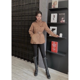 Áo phao Bbr dáng lỡ có mũ