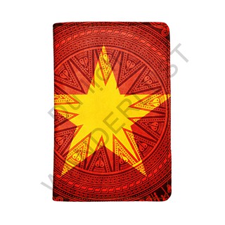 Bao da passport/hộ chiếu cao cấp Cờ Việt Nam Trống đồng cực chất [Có thể in tên theo yêu cầu]