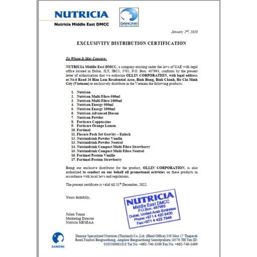 Sữa Nutrinidrink Nutricia dành cho trẻ nhẹ cân thấp còi lon 400g.Date 2024