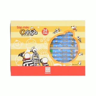 Sáp màu hữu cơ 8/12/18/24 màu Oringa Hồng Hà