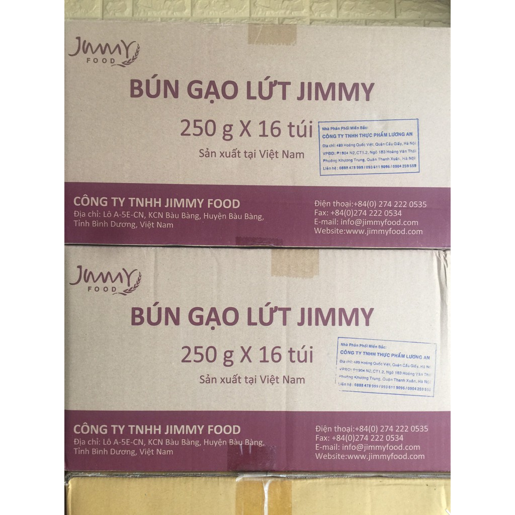 Bún gạo lứt JIMMY giảm cân hộp 16 gói/4kg