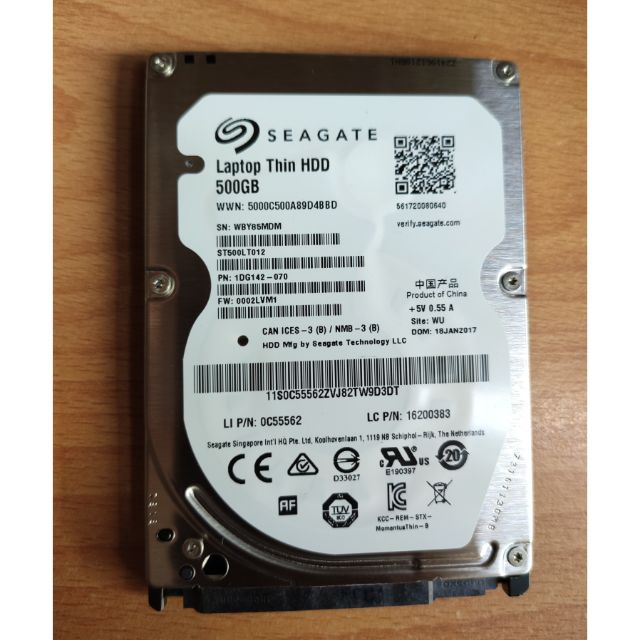 Ổ cứng laptop Seagate 500GB loại mỏng