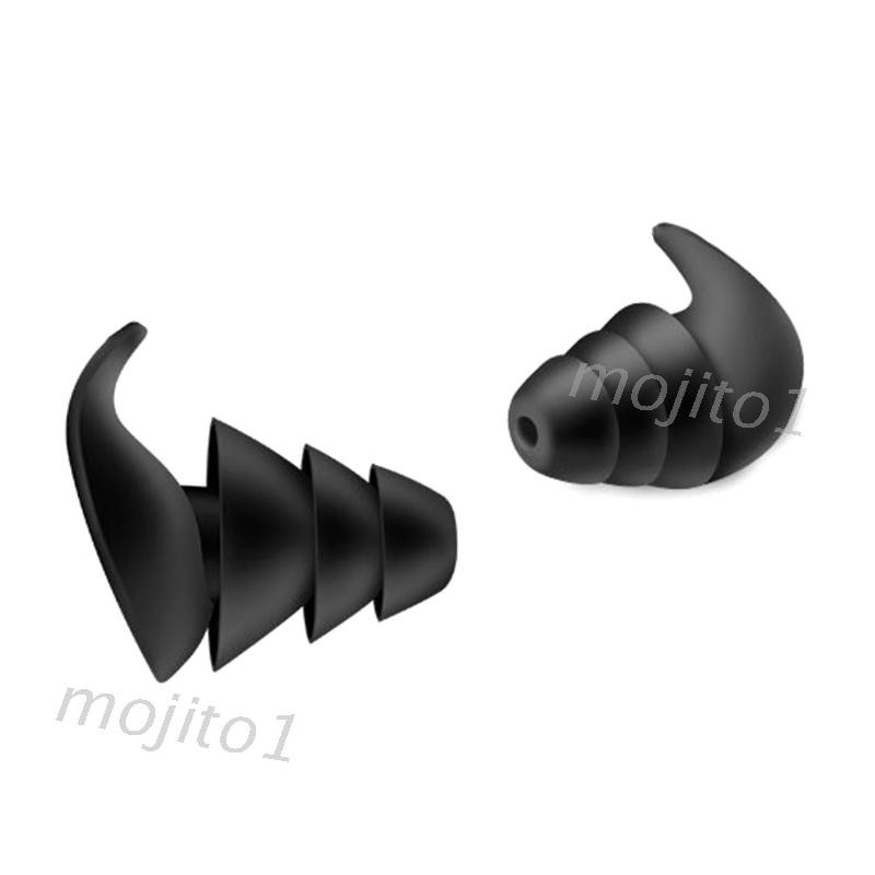 (Hàng Mới Về) 1 Cặp Nút Bịt Tai Bằng Silicon 3 Lớp Chống Ồn Khi Ngủ Tiện Dụng