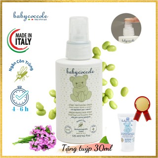 Xịt xua muỗi chiết xuất tía tô đất và cây phong lữ Babycoccole 125ml 0M+ nhập khẩu Italy