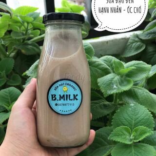 Chai sữa hạt thủy tinh 310ml nắp thiếc
