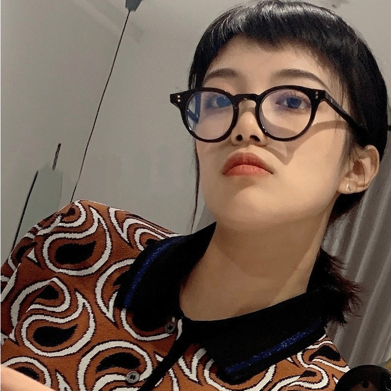 Mắt kính gọng tròn chống bức xạ phong cách hàn quốc