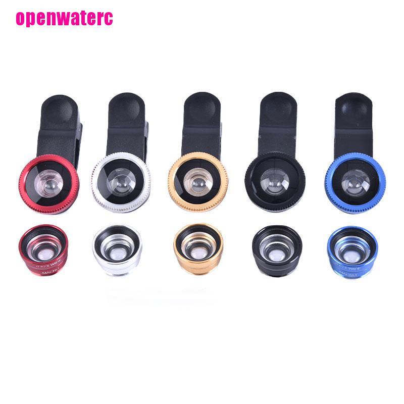 Ống Kính 3 Trong 1: Mắt Cá + Góc Rộng + Macro + Macro Cho Điện Thoại