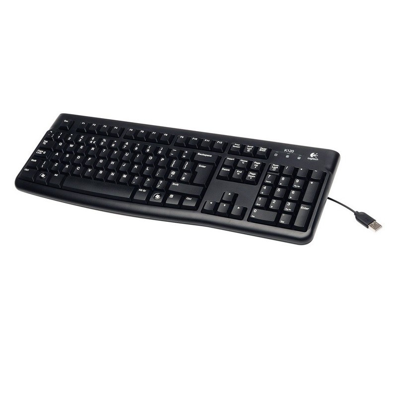 Bàn Phím Có Dây Logitech K120 - Hàng Chính Hãng Bảo Hành 3 Năm