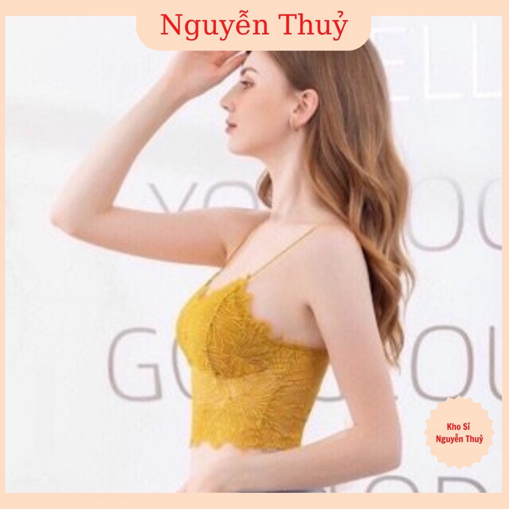 Áo Bra Ren Hoa Lá Dáng Lửng Sexy 9936 có bán sỉ