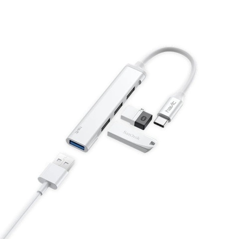 Hub chuyển đổi Type C To USB Type A HB41 - Hàng Chính Hãng - Bảo hành 12 tháng