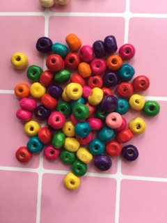 Hạt gỗ làm vòng các kiểu (gói 10g)