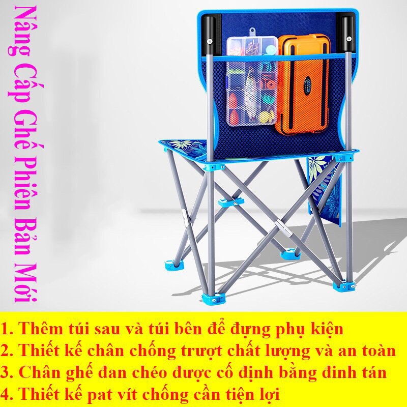 [Hàng Đẹp _Gía Tốt]Ghế Dã Ngoại  Ghế Xếp, Câu Cá Gấp Gọn Tiện Lợi Bền Đẹp