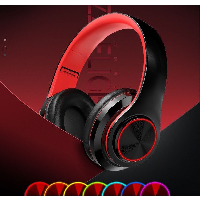 TAI NGHE BLUETOOTH CHỤP TAI CÓ LED BASS CỰC ĐÃ