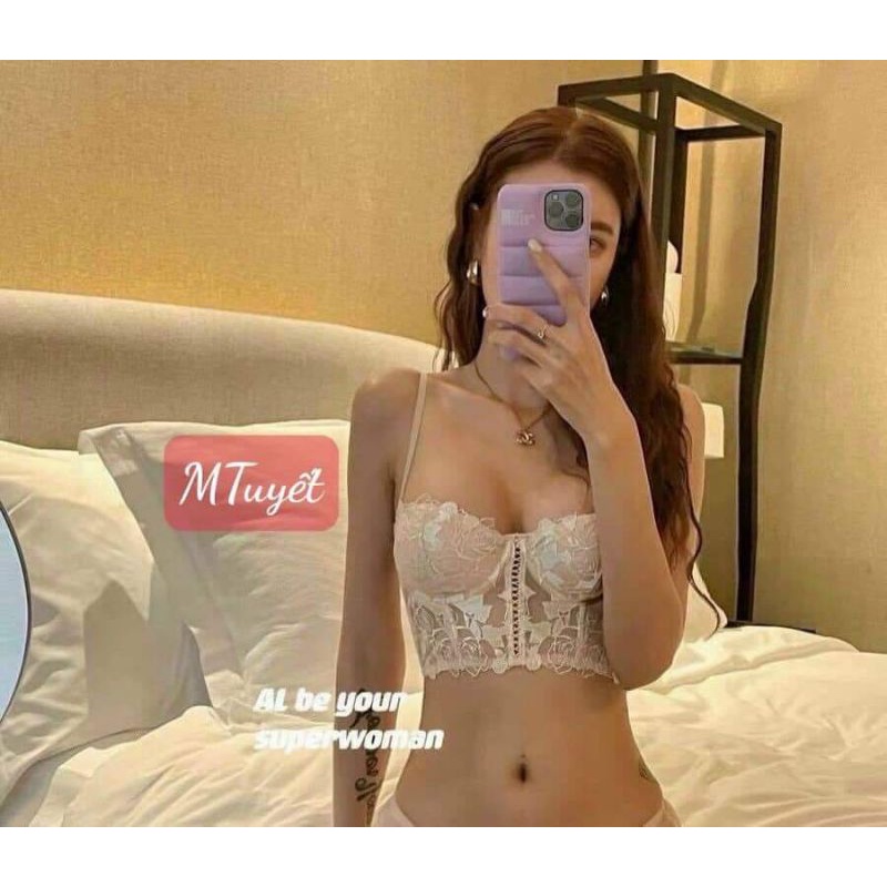 Áo cúp ren hàng QC