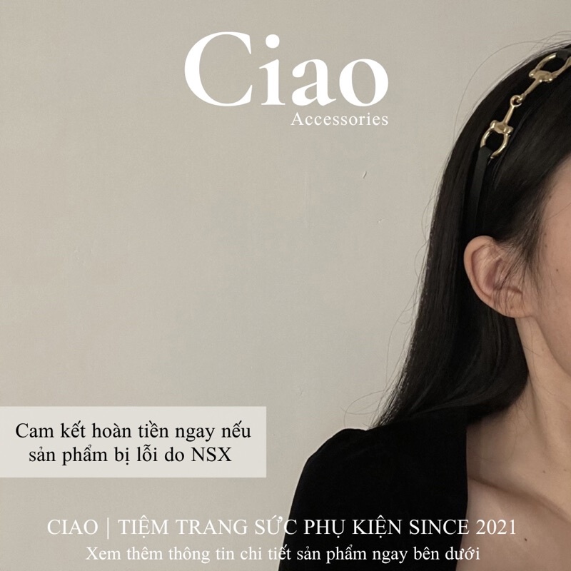 [HOẢ TỐC 1H] Băng đô/ Cài tóc thiết kế phong cách trendy mã 10 cá tính Ciao accessories