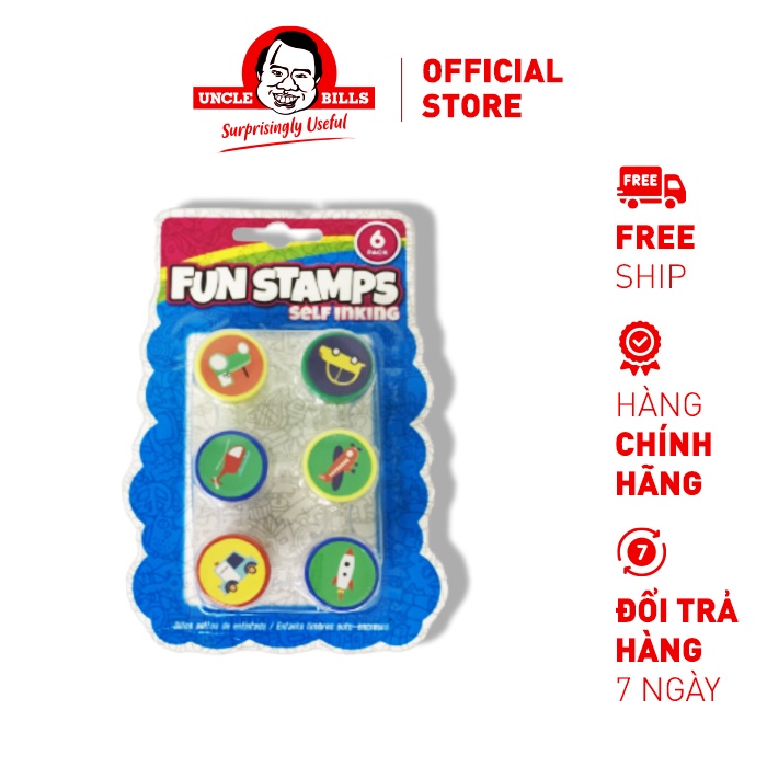 Con Dấu Cho Bé Bộ 6 Cái Uncle Bills SG0291