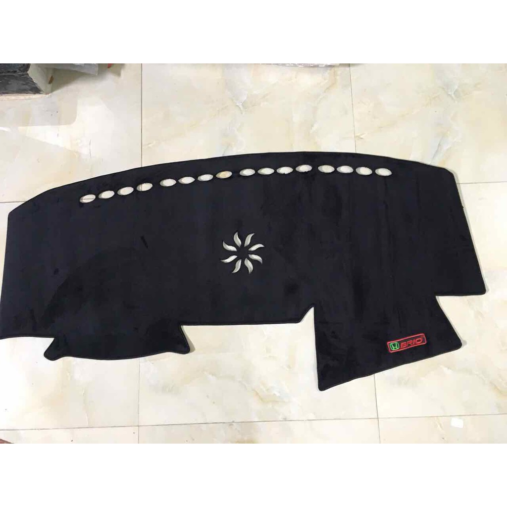Thảm Taplo nhung Honda Brio 2019 - 2020 - 2021 Nhung lông cừu chống trượt