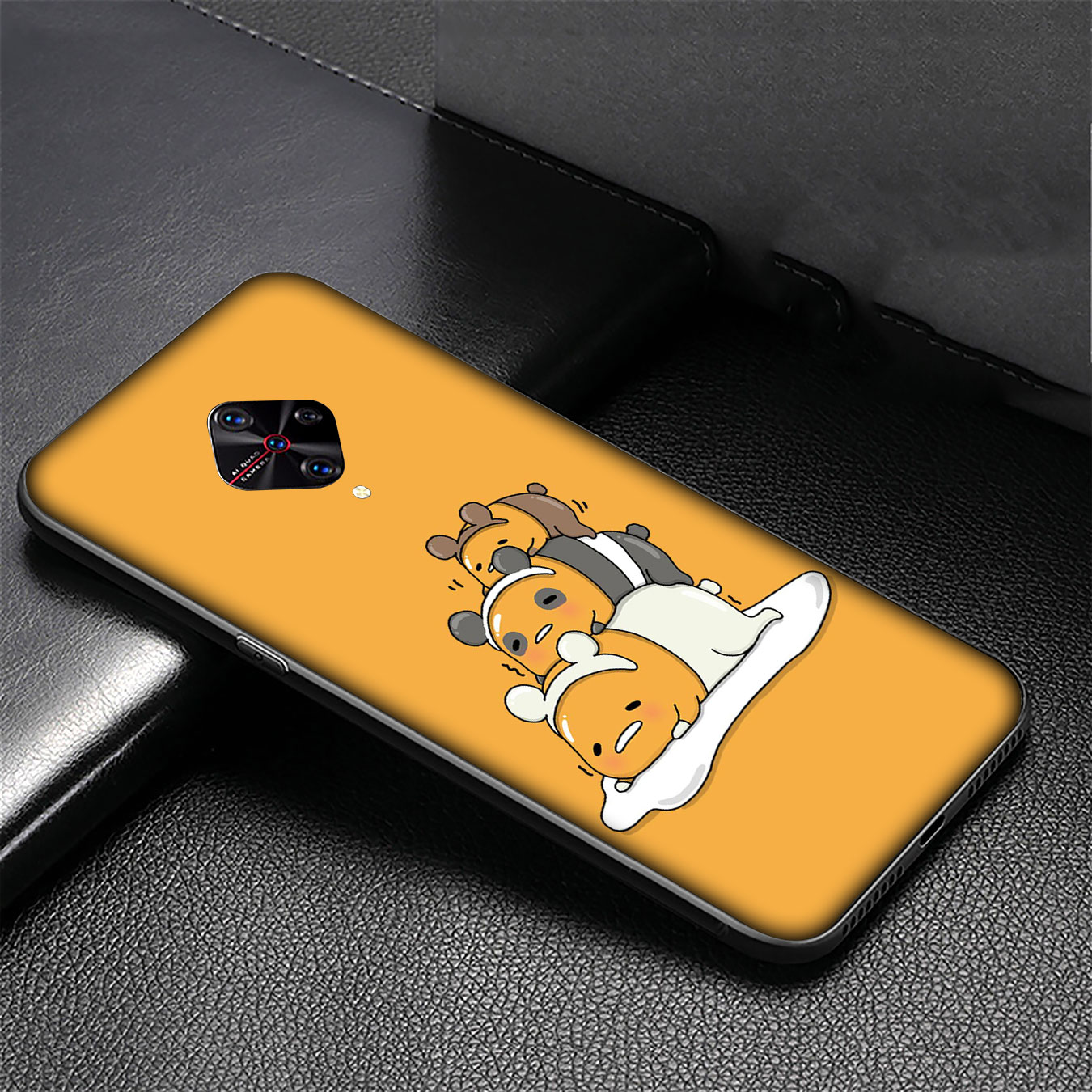 Ốp điện thoại silicon hình We Bare Bear cho Samsung Galaxy Note 20 Ultra Note 10 Plus Lite 8 9 S7 Edge M27