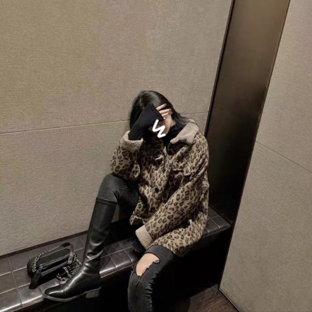 (SẴN)Áo khoác hoa báo ulzzang lông cừu 2020 KÈM 3 ẢNH THẬT CUỐI | BigBuy360 - bigbuy360.vn