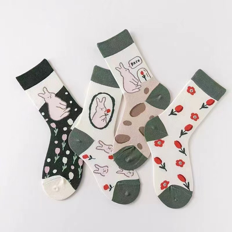 Vớ Lolita In Họa Tiết Thỏ Dễ Thương Phong Cách Nhật Bản Thời Trang Thu Đông Cho Nữ