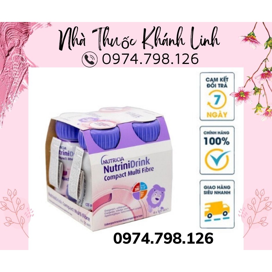𝟏 𝐓𝐡𝐮̀𝐧𝐠 Sữa nước NutriniDrink Compact Multi Fiber 125ml/chai ,sữa cho trẻ suy dinh dưỡng-tăng chiều cao,cân nặng