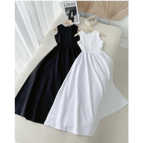 Váy Nữ 3 Lỗ Chất Bozip Dáng Xòe, Dầm Nữ Ulzzang Hàn Quốc