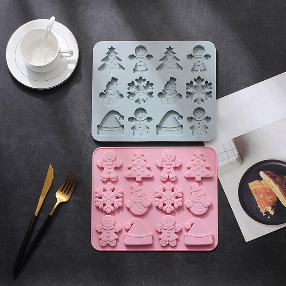 Khuôn Silicone Tạo Hình Chủ Đề Giáng Sinh Trang Trí Bánh