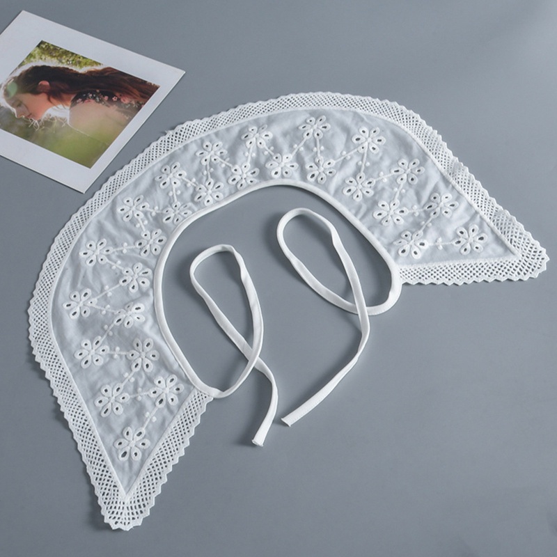 Cổ Áo Rời Thêu Họa Tiết Xinh Xắn Dành Cho Nữ