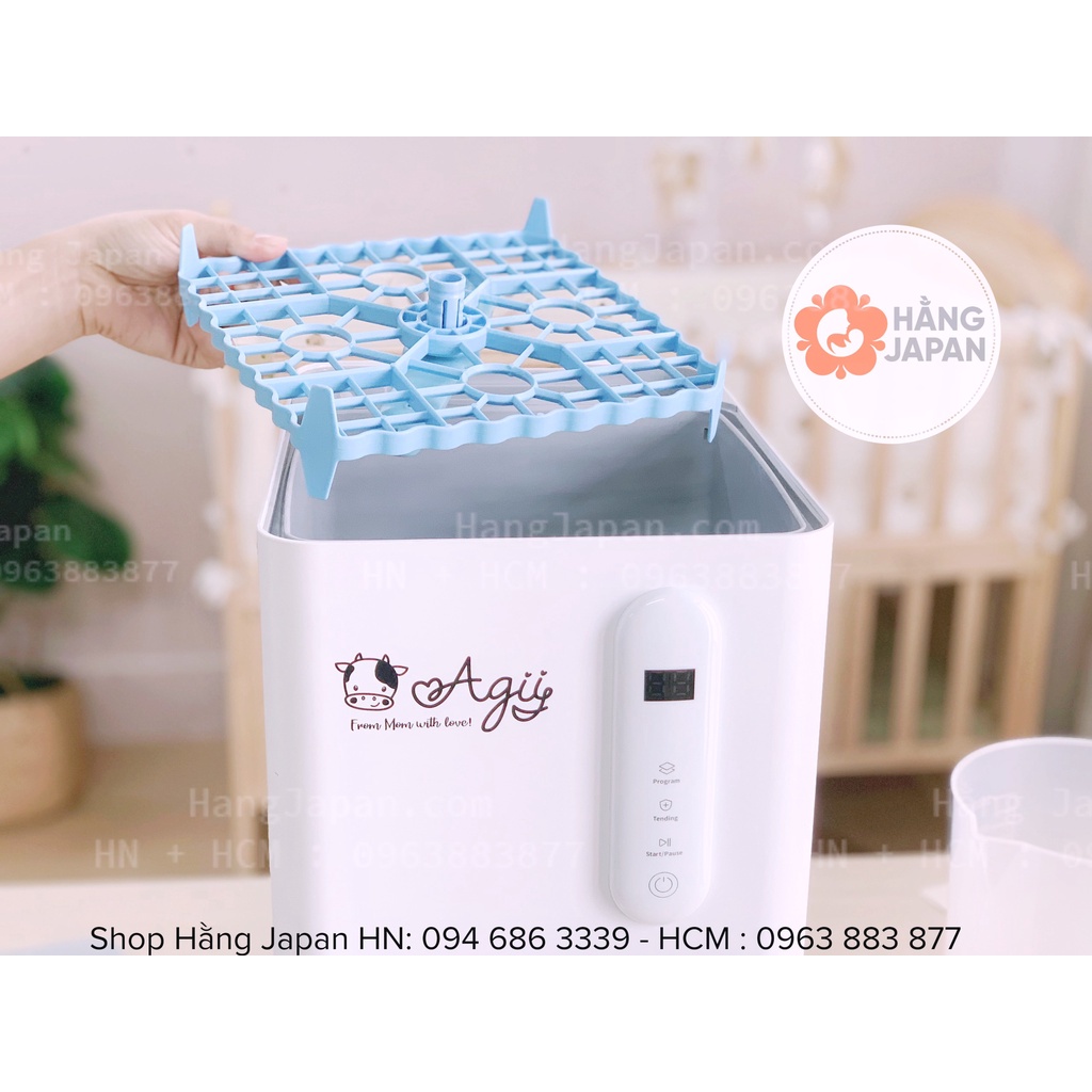 Máy rửa bình sữa thông minh Agii 02 ( rửa - tiệt trùng - sấy khô) - Bảo hành chính hãng