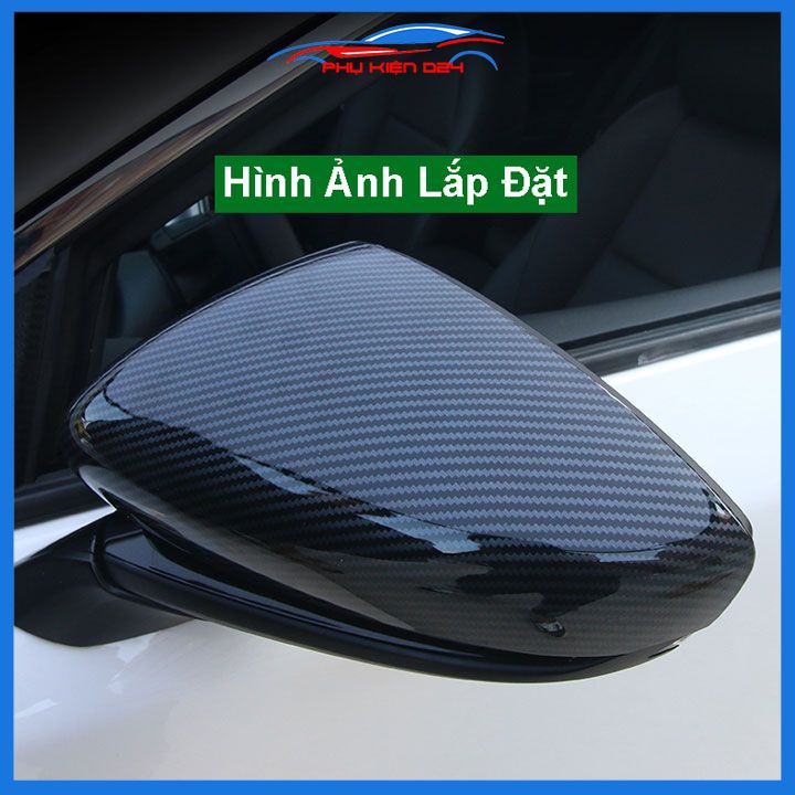 Ốp gương Mazda 3 2020-2021-2022-2023 vân Cacbon bảo vệ chống trầy trang trí làm đẹp xe