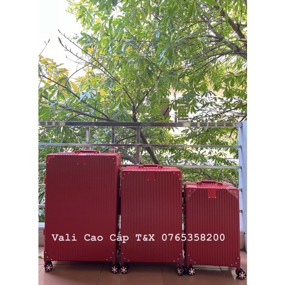 Vali khung nhôm vali kéo du lịch khóa sập size 20/24/29 Bảo hành 5 năm