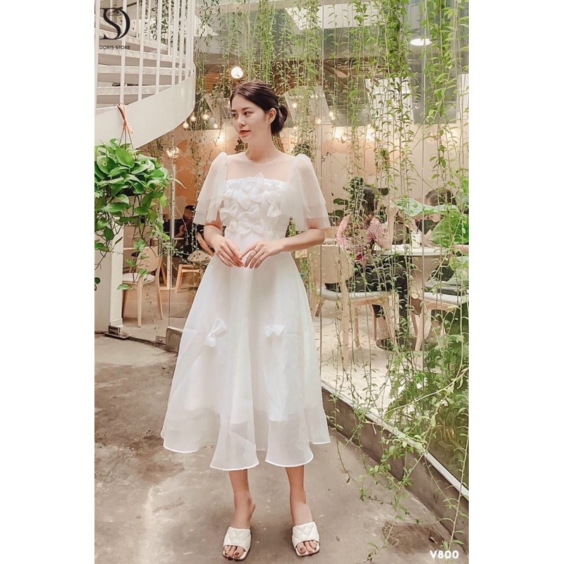 ĐẦM MIDI HOA NỔI