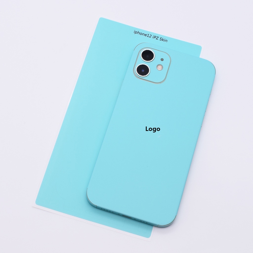 Miếng dán trang trí mặt lưng màu trơn thích hợp cho iPhone 12 13 Pro Max Mini