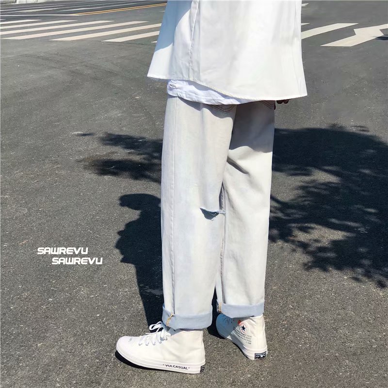 Men's Long Jeans Retro Style Fashion Personality