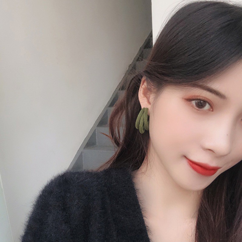 Bông tai kiểu chữ C phong cách cổ điển thanh lịch dành cho nữ