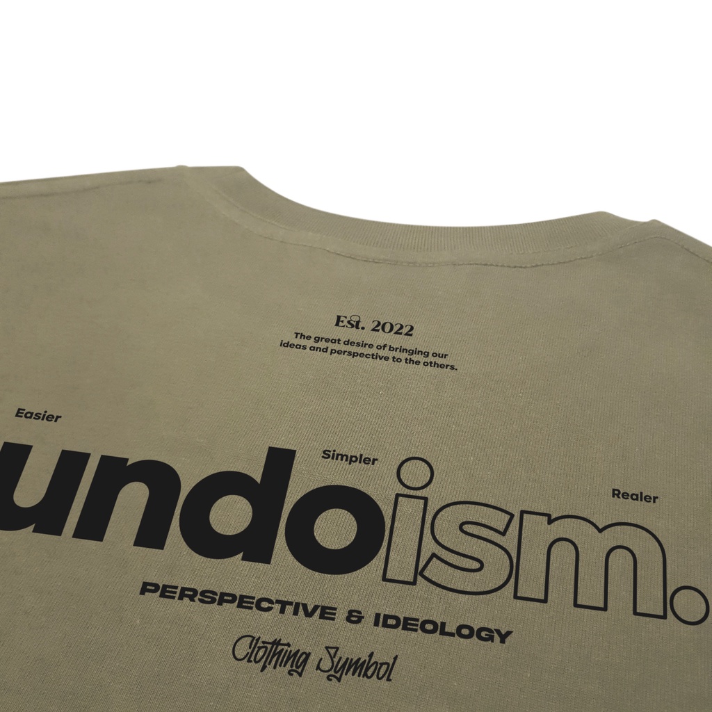 Áo Thun Unisex Undo Symbol 2.0 Màu Stone 100% Standard Cotton - Local Brand Chính Hãng